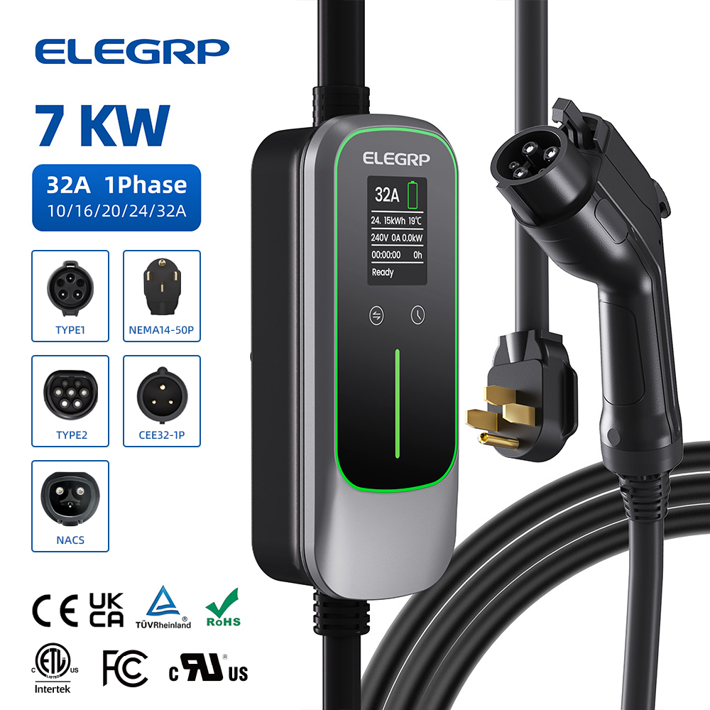 ELEGRP 32 Amp Przenośna ładowa – Home Ev Charger recenzja i cena